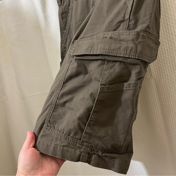 Carhartt Ripstop Cargo Shorts Men’s Durable Outdoor Work Pockets Brown 32 - Picture 4 of 12